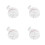 4St Mini Draagbare Wasmachine Wit Voor Snelle Kledingreiniging 8