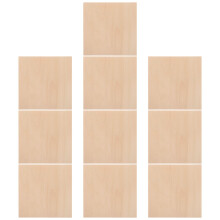 40Stk Kleine Holzteile Für DIY Projekte Basswood Holzplatten Khaki