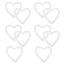 20Stk Weiße Schaumstoffherzen Bastelherzen Für DIY Hochzeit