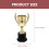 4St Creatieve Gouden PVC Kinderen Wedstrijd Prijs Decor 10
