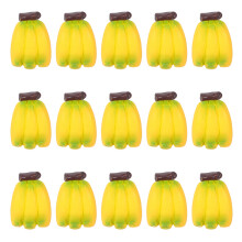 48St Mini Fruit Decor Gele Bananen Kunststof Voor En Speelgoed