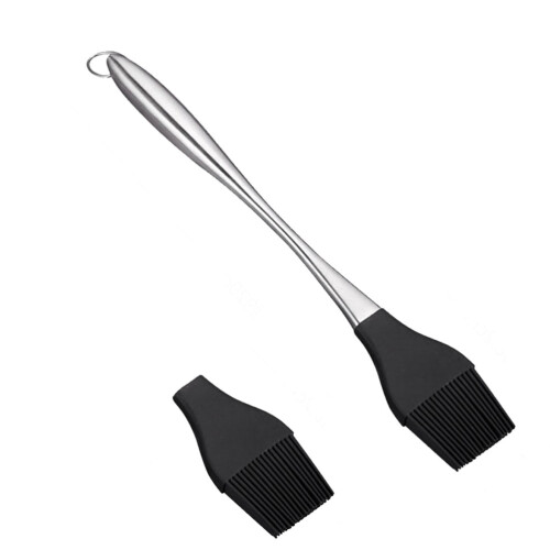 2Stk Silikon Bbq Mit Langlebigem Edelstahlgriff 1