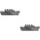 2Stk Kleine Schiff Lesezeichen ABS Material Und Robust 7