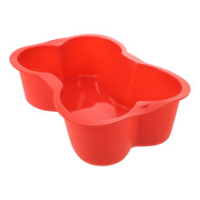5Stk Silikon Kuchenform Rot, Knochendesign Für Sicheres Backen Zuhause