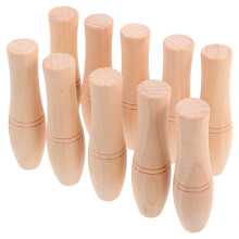 50Stk Multifunktionale Bbq Holzgriffe Beige Für Outdoor Grillen