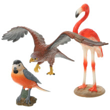 15Stk Kleine Deko Kunststoff Realistische Vogelfiguren