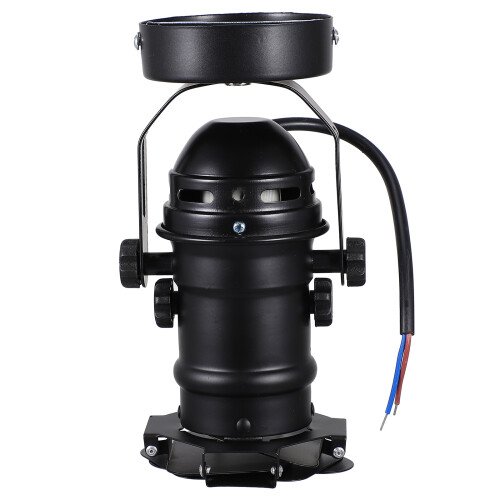 2Stk Indoor LED Decken Spot Lampe Retro Eisen Schwarz