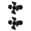 2Stk Indoor LED Decken Spot Lampe Retro Eisen Schwarz 6