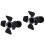 2Stk Indoor LED Decken Spot Lampe Retro Eisen Schwarz 5
