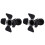 2Stk Indoor LED Decken Spot Lampe Retro Eisen Schwarz 3