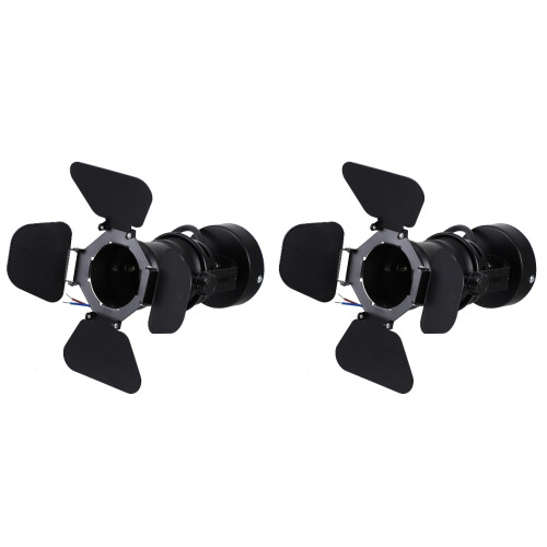 2Stk Indoor LED Decken Spot Lampe Retro Eisen Schwarz 2