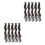 10Pièces Extensions Ondulées Synthétiques Clip-in Confortables 8