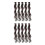 10Pièces Extensions Ondulées Synthétiques Clip-in Confortables 4