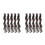 10Pièces Extensions Ondulées Synthétiques Clip-in Confortables 2