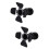 2Stk Indoor LED Decken Spot Lampe Retro Eisen Schwarz 8