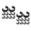 60Ud Clips C Para Cables De Aluminio Negro Resistente 4