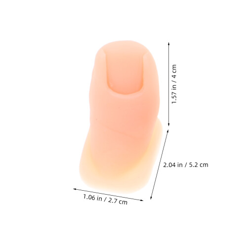 3Pares Maniquí De Dedos En Silicona Para Práctica De 2