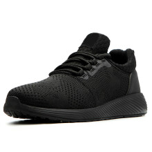 1 Paar Schwarze Sicherheits-Schuhe, Atmungsaktiv, Robust, Rutschfest