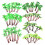 155Ud Miniatura Plástico Verde Para Decoración Tropical 1