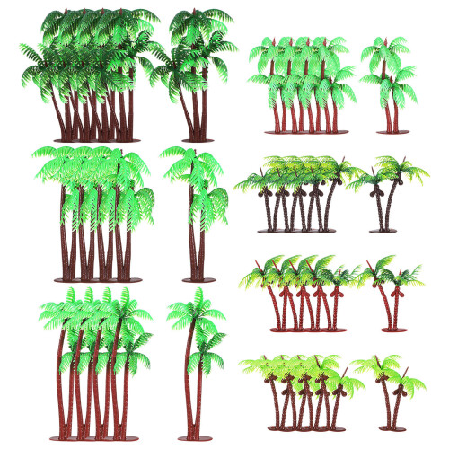 155Ud Miniatura Plástico Verde Para Decoración Tropical 1