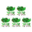 155Ud Miniatura Plástico Verde Para Decoración Tropical 9