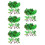 155Ud Miniatura Plástico Verde Para Decoración Tropical 7