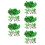 155Ud Miniatura Plástico Verde Para Decoración Tropical 8