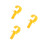 3Pcs Lightweight Window Pull Hook Rod Hook for Sliding Windows Yellow 10