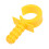 3Pcs Lightweight Window Pull Hook Rod Hook for Sliding Windows Yellow 2