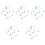 5Pcs Ocean Style Wooden Party String Lights Battery LED Light Decor 5