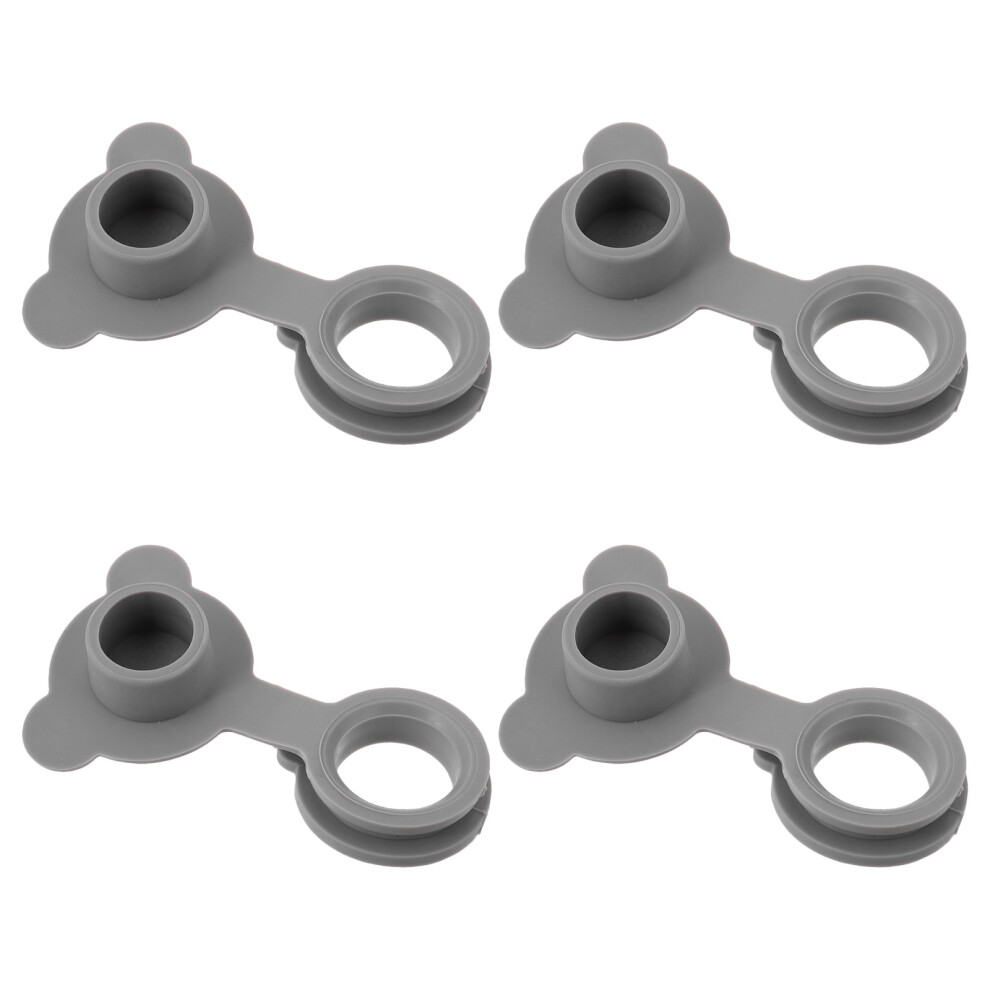 12Pcs Universal Silicone Baby Bath Drain Stopper Leak Proof Plug Grey Totority
