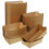500Pcs Paper Snack Boxes Grease-Resistant Kraft for Dessert Packing 1