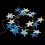 5Pcs Ocean Style Wooden Party String Lights Battery LED Light Decor 2