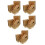 500Pcs Paper Snack Boxes Grease-Resistant Kraft for Dessert Packing 7