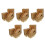 500Pcs Paper Snack Boxes Grease-Resistant Kraft for Dessert Packing 5