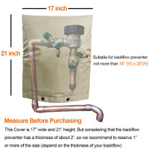 2Pcs Faucet Protector Cover Beige Insulated Frostproof for Outdoor Use