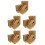 500Pcs Paper Snack Boxes Grease-Resistant Kraft for Dessert Packing 9