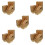 500Pcs Paper Snack Boxes Grease-Resistant Kraft for Dessert Packing 8