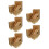 500Pcs Paper Snack Boxes Grease-Resistant Kraft for Dessert Packing 6