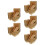 500Pcs Paper Snack Boxes Grease-Resistant Kraft for Dessert Packing 4