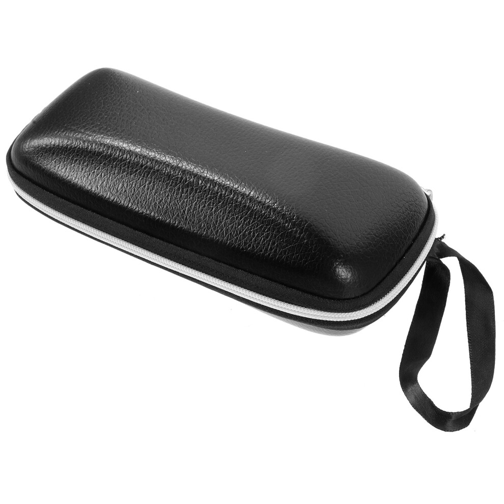 Totority Black 2Pcs Eyeglasses Case Portable Zipper Glasses Holder