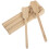 30Pcs Khaki Bamboo Fan Sticks for DIY Handheld Fan Frames Wedding Use 2