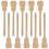 30Pcs Khaki Bamboo Fan Sticks for DIY Handheld Fan Frames Wedding Use 1