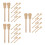 30Pcs Khaki Bamboo Fan Sticks for DIY Handheld Fan Frames Wedding Use 7
