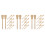 30Pcs Khaki Bamboo Fan Sticks for DIY Handheld Fan Frames Wedding Use 6