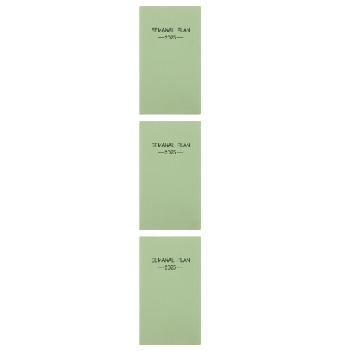 3Pz Notebook Planner Settimanale Ufficio Carta Resistente 2