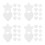 40Pz Piccole Tele Per Pittura Star Shape Board Per 8