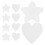 40Pz Piccole Tele Per Pittura Star Shape Board Per 2