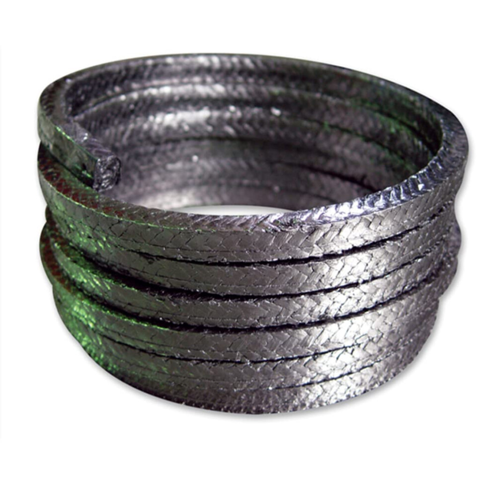 Expanded Flexible Graphite Braided Packing For Pump Gland, Valve Stem, Mechanical Seal 16Mm X 16Mm X 1000Mm 9164114209467