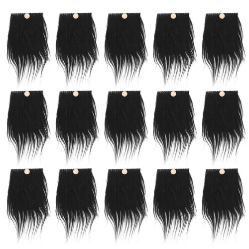 96Conjuntos Material DIY Barbas De Pretas Com De Madeira 2